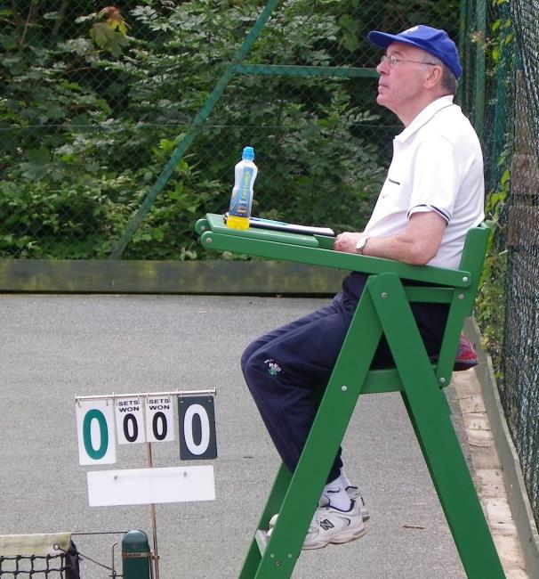 Brian does the umpire job in style